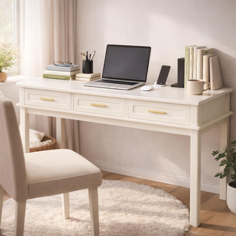 Vanity Desk with 3 Drawers