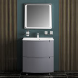 Julenny 22.5'' Single Bathroom Vanity with Acrylic Top with Mirror