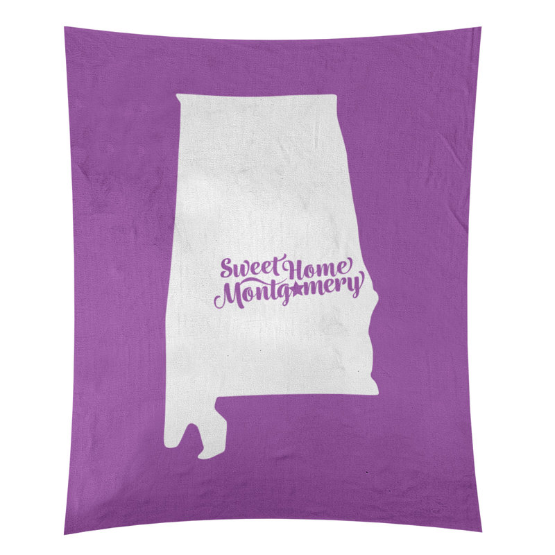 Tapisserie de montgomery alabama, H 80 po x l 68 po, Violet