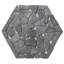 Mosaïque plate grise alvéolée 9,84 po x 11,81 po