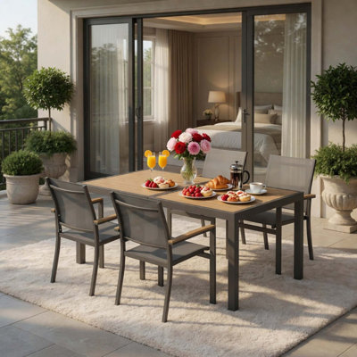 Heavy Duty All-Weather Aluminum Patio Dining Set