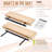 Sorbus Wood Floating Shelves for Wall - Long 16” Solid Wood Wall Shelves for Bathroom Decor, Books, Bedroom & Living Room - Set of 2, White-111103430-124322102
