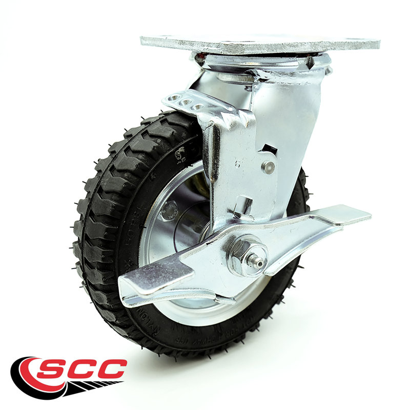 Pneumatic Swivel Caster Caster with Brake