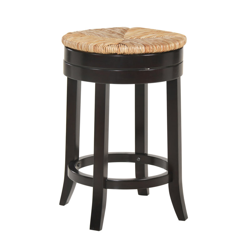 Tabouret de bar et de comptoir Tamasin, Tabouret de comptoir (siège d'une hauteur de 24 p, Espresso