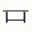 Table basse moderne et minimaliste avec pieds en pin massif, 62,9 po d'espace pour le salon et amp; Hall d'entrée, assemblage facile - noir-374892739