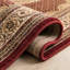 Tapis intérieur / extérieur rouge / beige 4 pi x 6 pi (3 pi 9 po x 5 pi 6 po) à motif de médaillon persan Faris-943503719