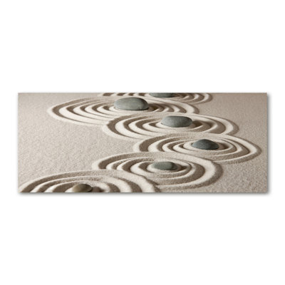 Zen Stones Sand - Wrapped Canvas Print