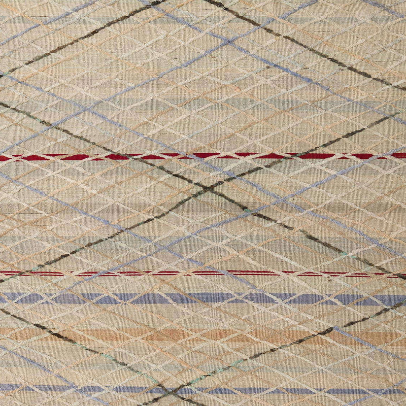 Tapis 100% abstrait 5082 lavable à la machine, Carré 4 pi