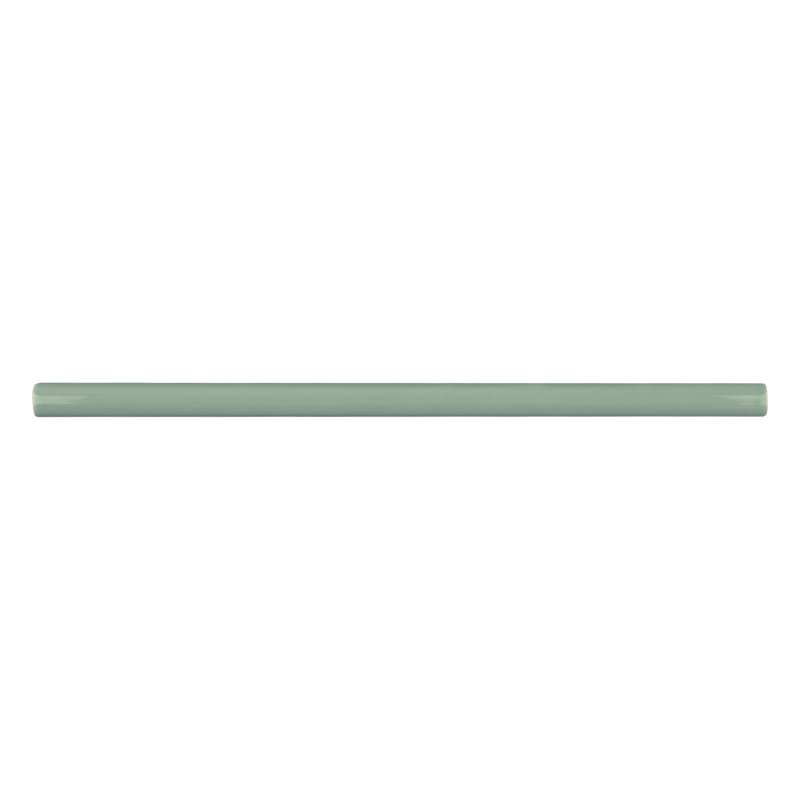 Supreme Tile Kezma 0.5" x 11.8" Ceramic Round Tile Trim, Light Green