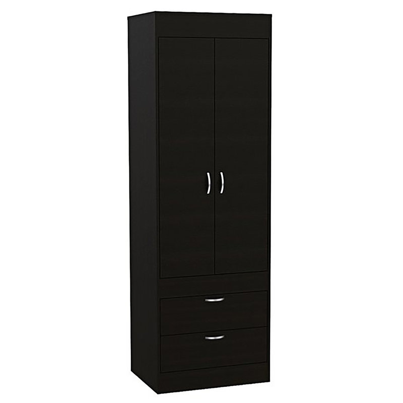 Armoire 2 tiroirs Willow Grove, Noir