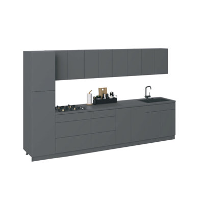 135'' W x 83'' H Medium Density Fiberboard (MDF) Kitchen Cabinet Set Ready-to-Assemble