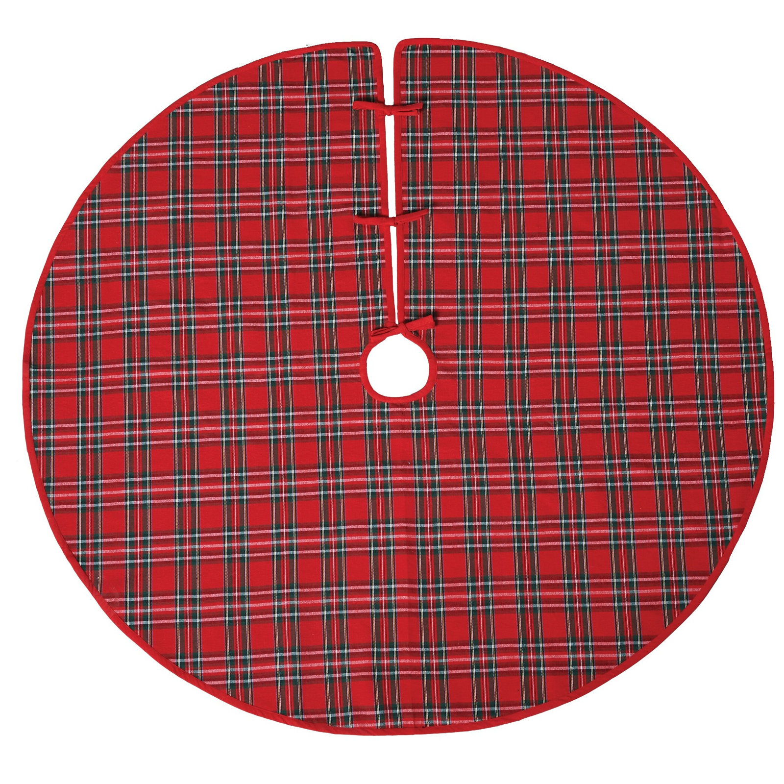 Plaid Cotton Tree Skirt