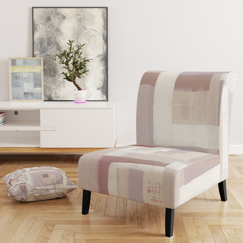 Fauteuil de chambre rembourré Pink I