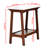 Narrow Slate Side Table With Storage Shelf
