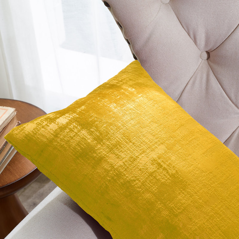 Rectangular Lumbar Cushion Cover, Sulphur
