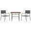 Jarret 2 - Person Acacia Patio Dining Set with Square Table-889581863