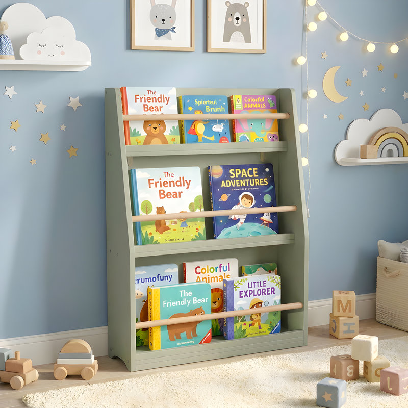 Bibliothèque pour enfants 3 niveaux, Sauge