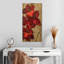 Glaïeul rouge vif sur or-964264741