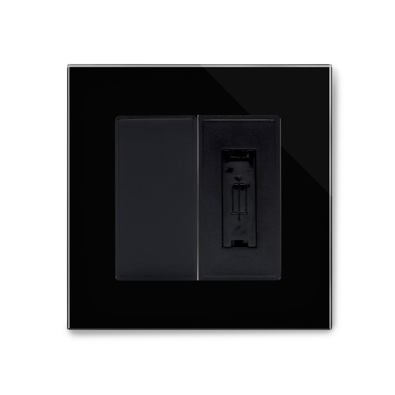 Crystal PG 13A SP Un-Switched Fused Spur White, Black