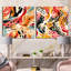 Cortne - Ensemble de 2 collages abstraits carrés-101857581-101857583