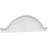 32"W x 9"H x 2-1/2"P Segment Arch W/ Flankers Sunburst Architectural Grade PVC Pediment-41863535
