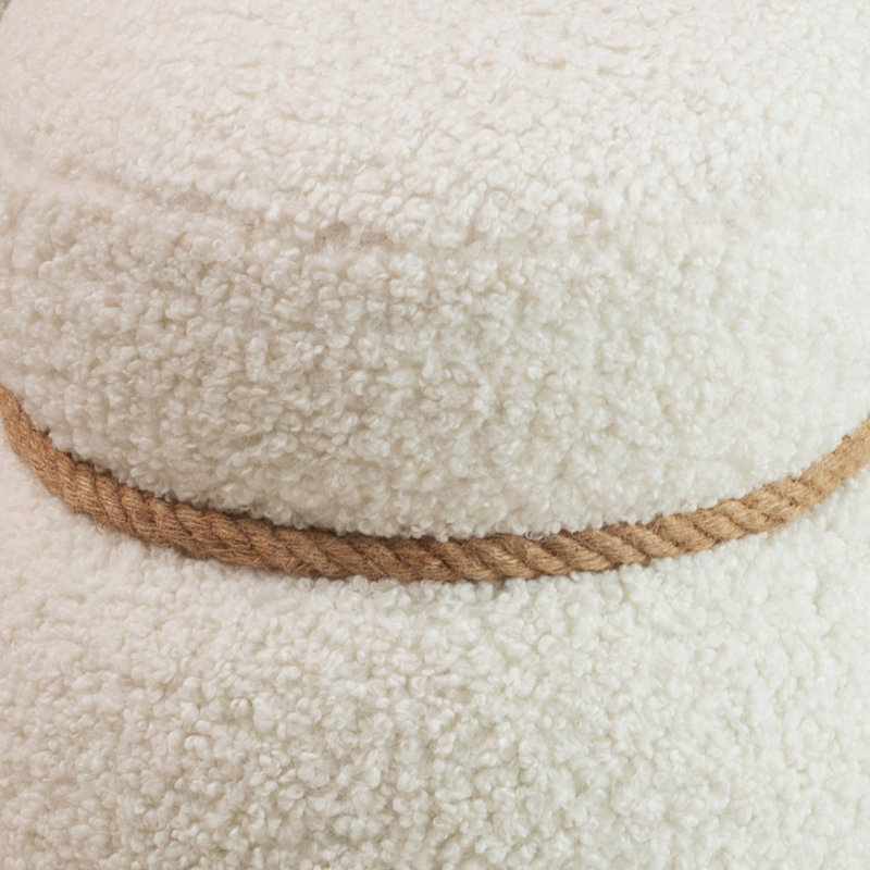 Tabouret bonhomme de neige, Blanc
