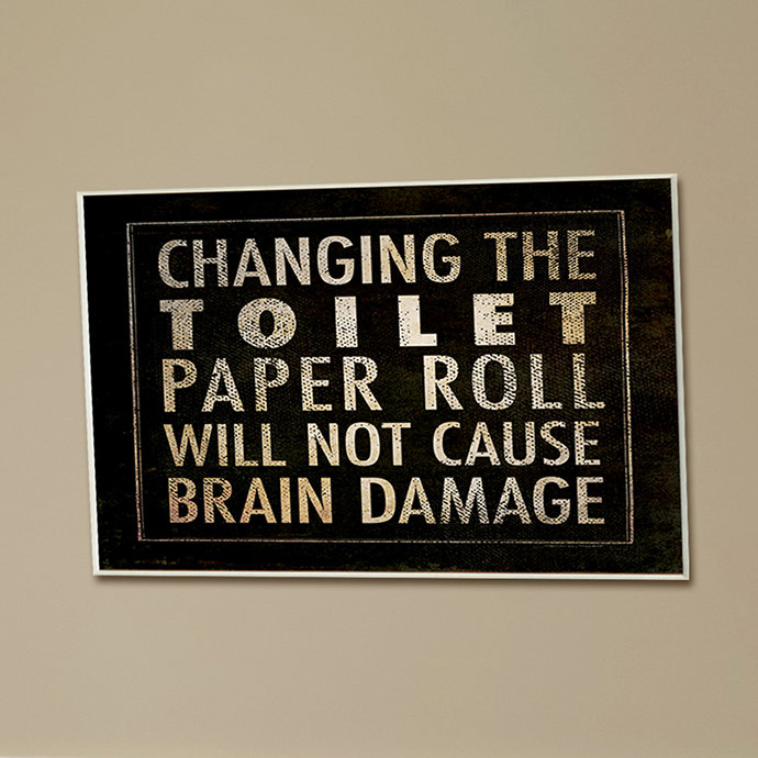 Ehme «Changer le papier hygiénique», art textuel