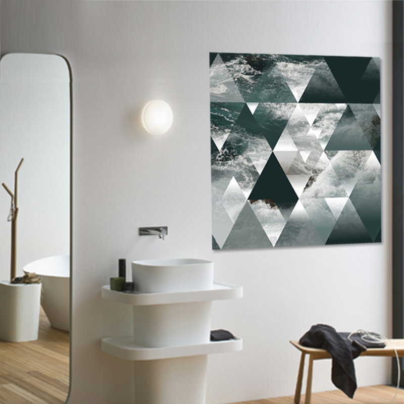 Kaleidoscope Ocean Waves Print, Acrylic, 36" H x 84" W x 1.5" D
