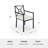 Martha Stewart Lily Pond All-Weather Steel Frame Stackable Patio Armchair With Cushion