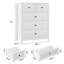 Commode 5 tiroirs pour chambre à coucher, grande commode moderne avec tiroirs de rangement-361094504