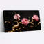 Ensemble de 1 tableau sur toile tendue à motif floral pivoine rose et vigne dorée-2145157449