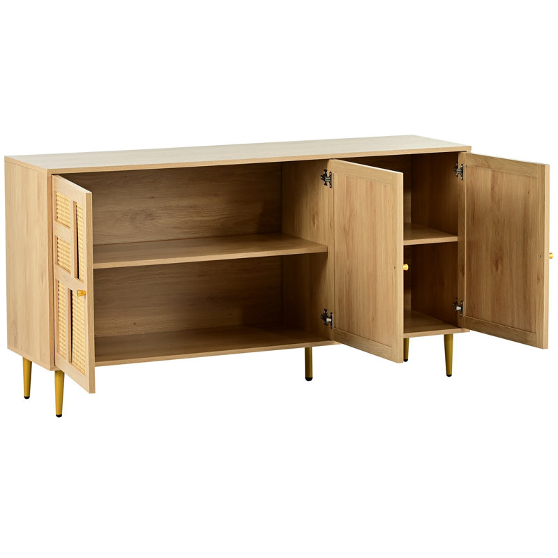 Eddyson 57'' Console Table, Burly Wood