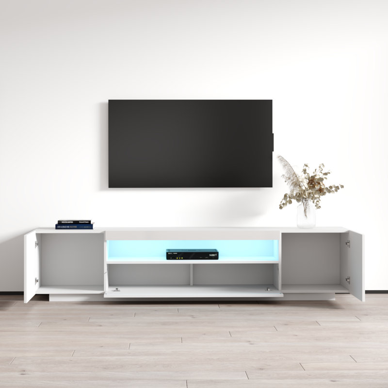 Meuble télé 78,7 po Miami, Blanc
