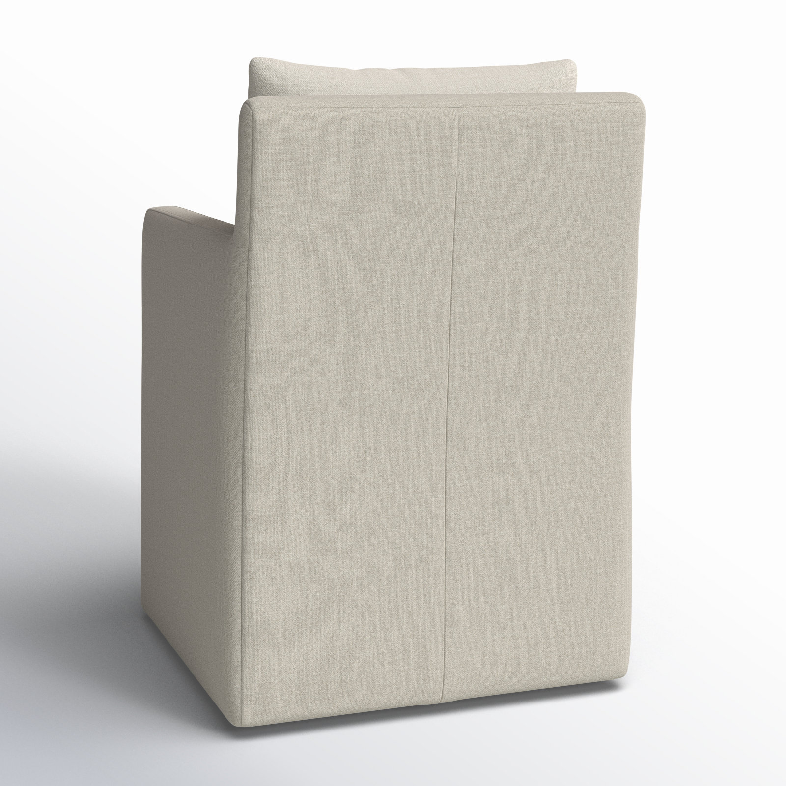 Alayaa Upholstered Arm Chair, Effie Linen Performance Linen