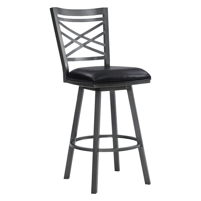 Tabouret de bar 26 po avec coussin Lisl