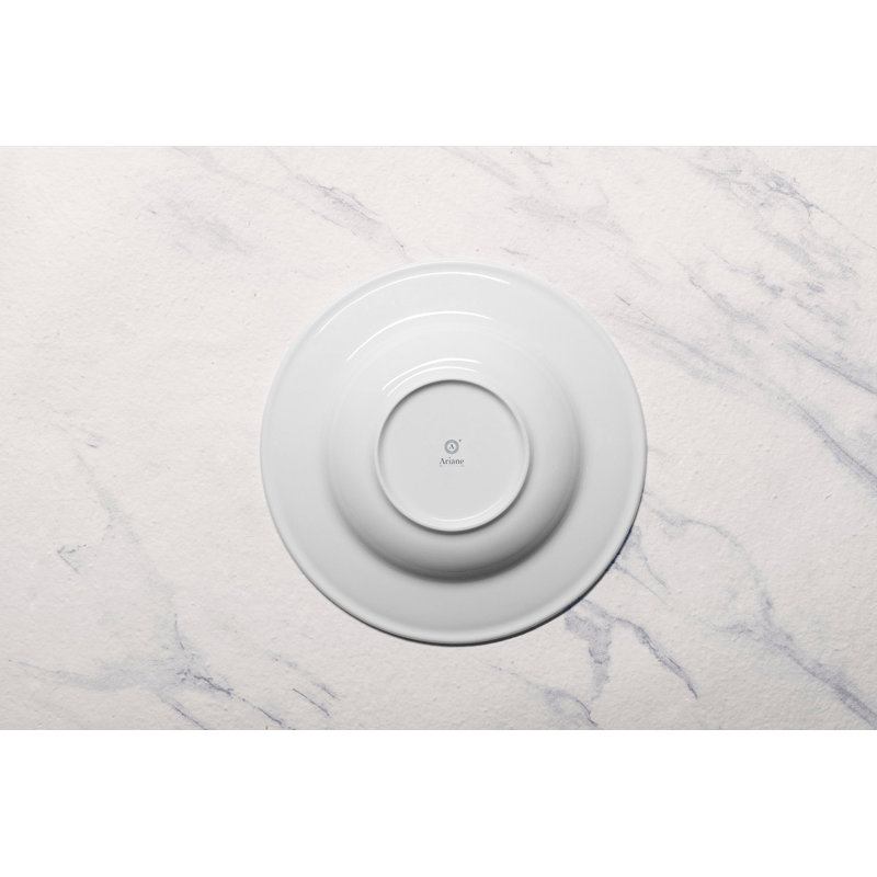 Assiette creuse en porcelaine | Assiette plate Prime | 10,23 po, Bleu