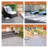 30 PCS Interlocking Deck Tiles Checker Pattern