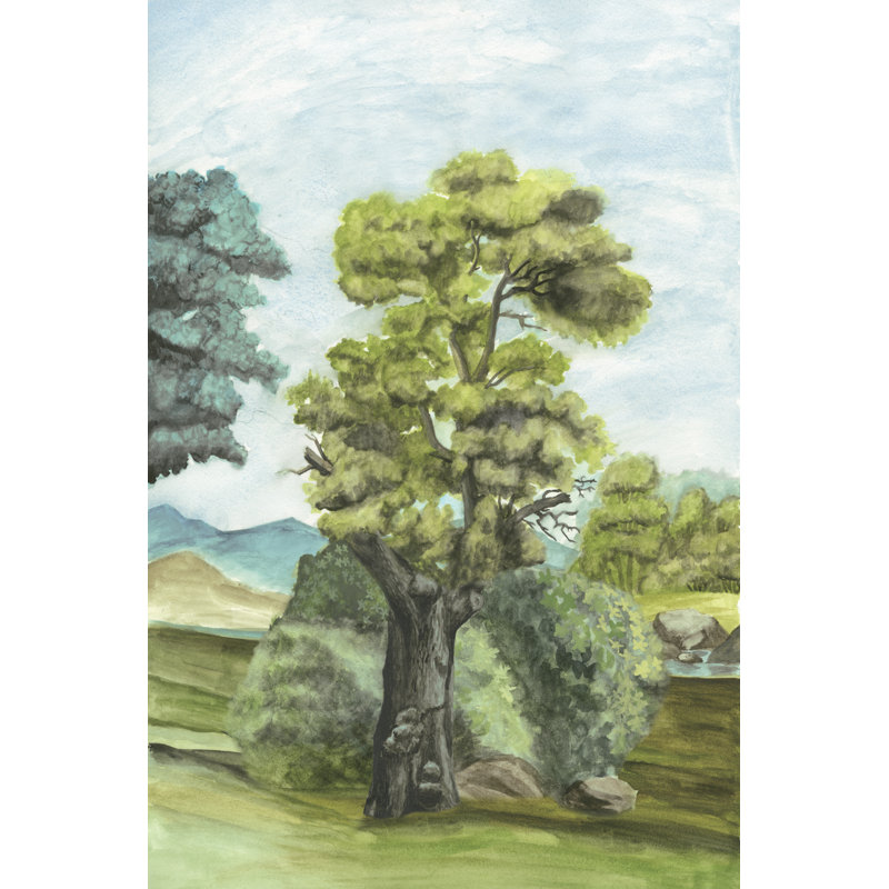 Scénario de papier peint français II, H 30 po x l 20 po x P 1,25 po
