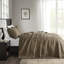 Grand couvre-lit réversible - Surpiqûre classique surdimensionnée pour plus de confort Rembourrage en coton prélavé 2 taies décoratives Lavable à la machine dans un charmant décor de chambre à coucher avec