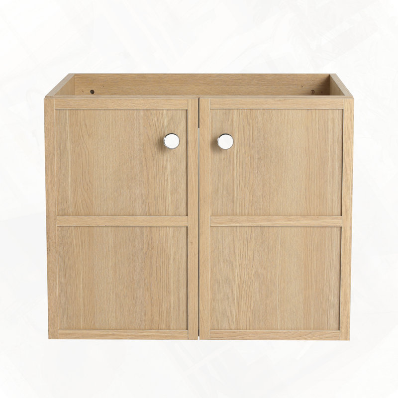 Wall Mounted Bathroom Vanity With Soft Closing Doors Without Sink
