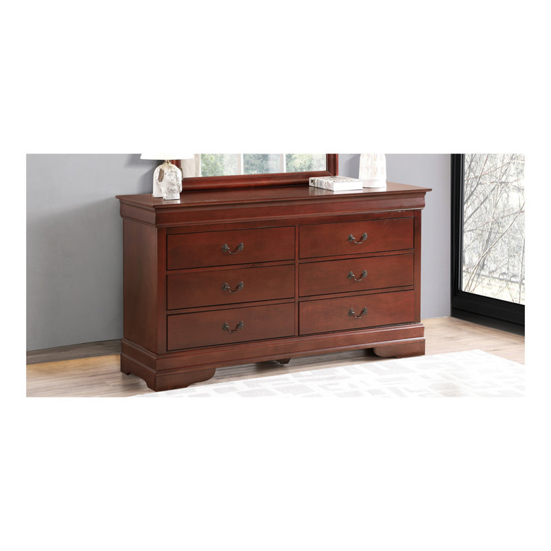 Commode Glory Furniture Louis Phillipe G3100-D, cerise