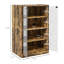 Adjustable Media Stand With Tempered Glass Doors And Cable Management For Modern Entertainment Centers