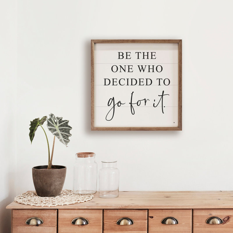 Go For It - blanc, H 8 po x l 8 po