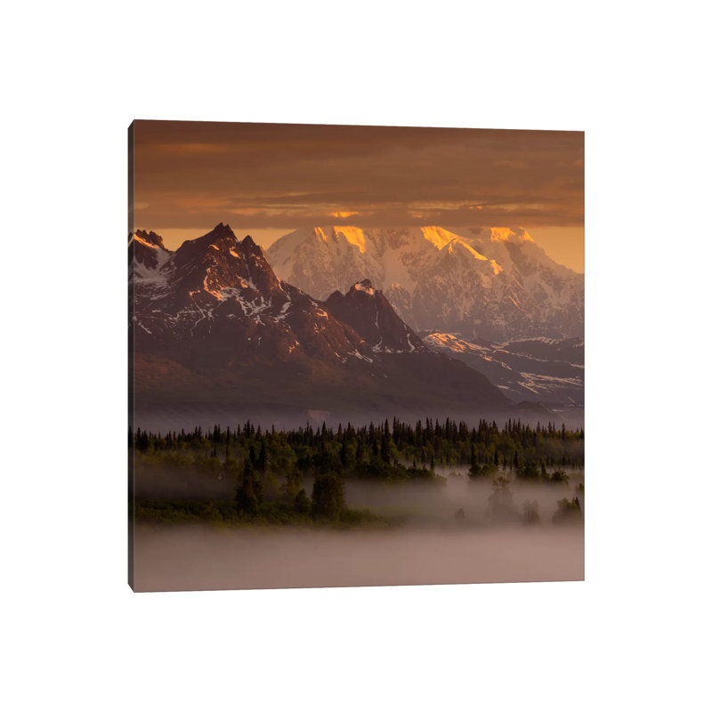 Moods Of Denali #2 by Dan Ballard - Wrapped Canvas Print, 66.04 cm H x 66.04 cm W x 3.175 cm D
