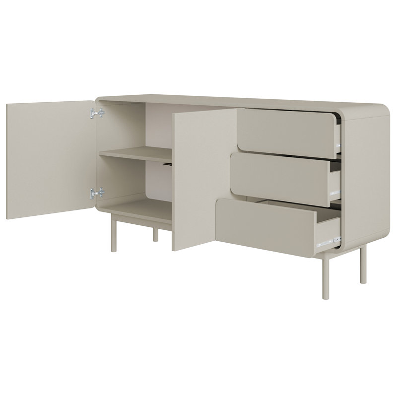 Alphonce 154cm Sideboard, Gray Beige