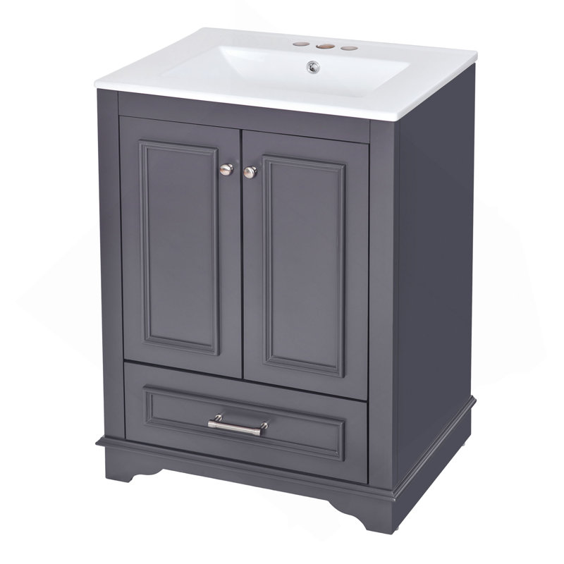 Meuble-lavabo élégant avec rangement spacieux et lavabo durable, idéal pour les salles de bain organisées et fonctionnelles.