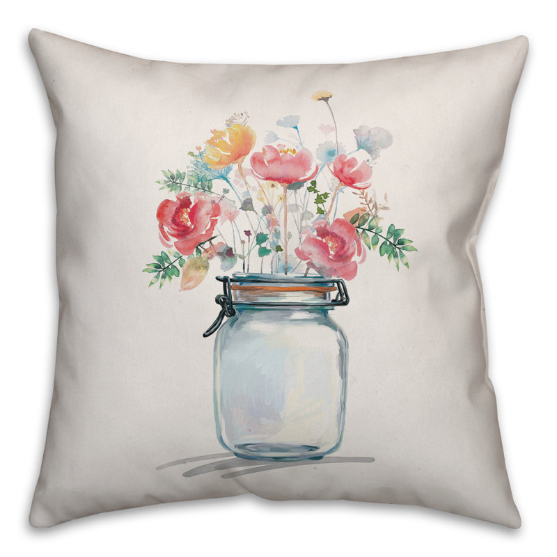 Floral Throw Pillow
