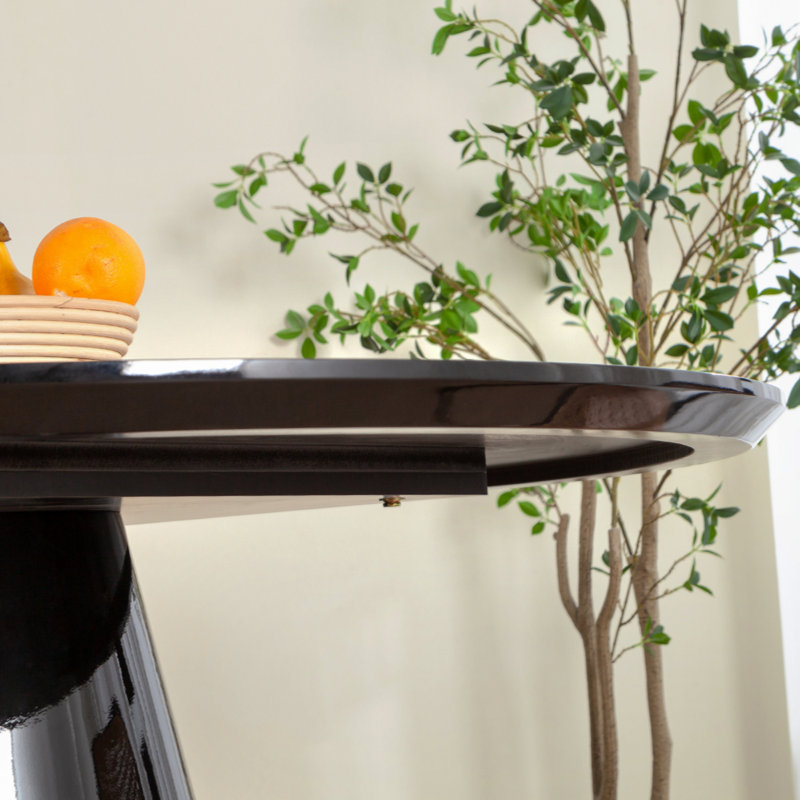 Table de salle à manger Aden, Noir, H 29,92 po x l 47,24 po x L 47,24 po