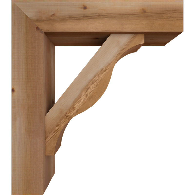 Support Funston Block avec support décalé, 24 x 30, Cèdre rouge occidental de l 7 1/2 po (lisse)