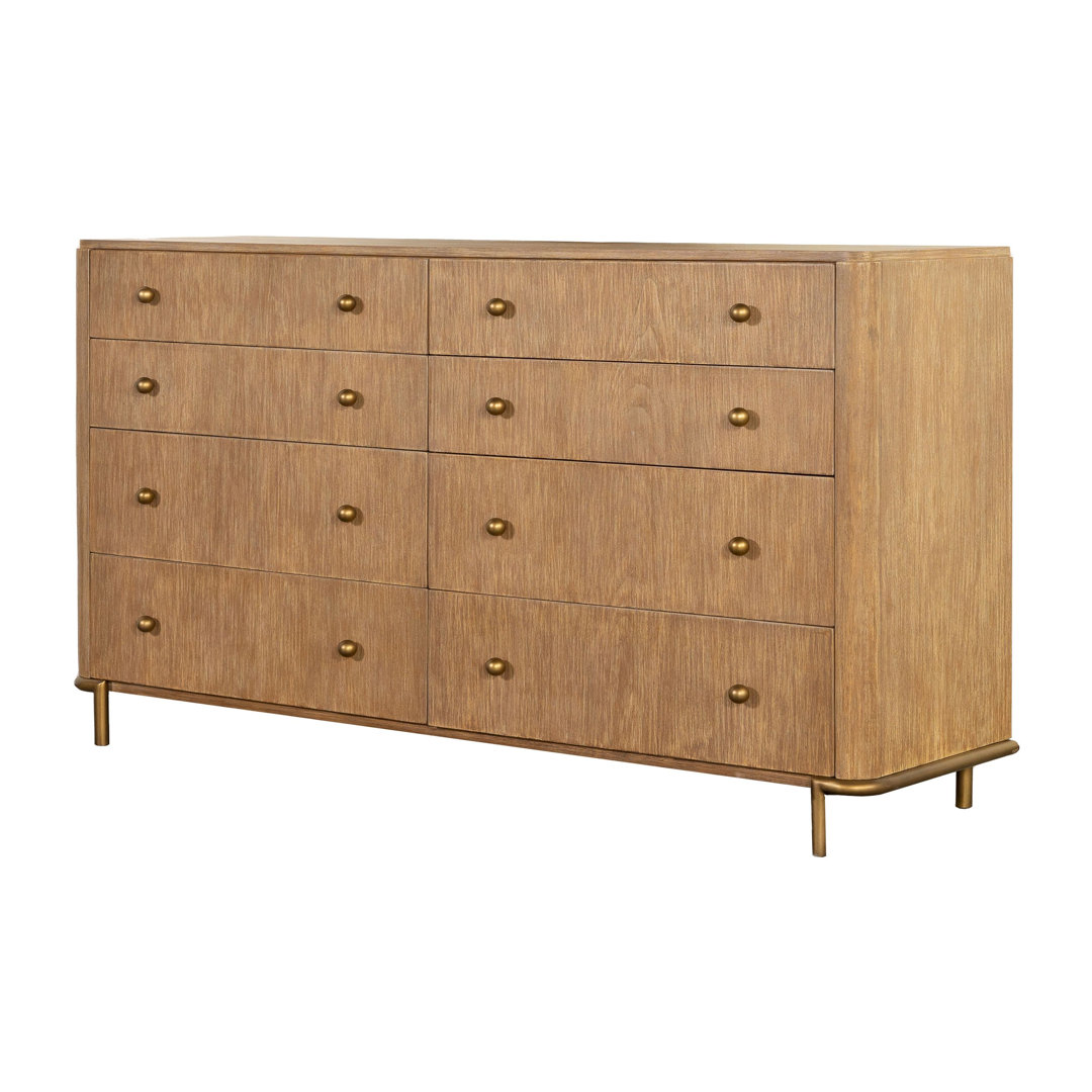 Shivendra 8 Drawer 62.6'' W Dresser in Sand Wash Wildon Home®